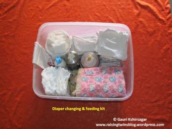 Diaper changing kit